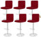 Showgeous 6 Stück Bar Stuhlhussen,Barhocker Abdeckungen Stretch Abnehmbare Esszimmerstuhl Abdeckungen für Kneipentheke,Dining Chair Barhocker Zähler Schonbezüge Esszimmer Stuhl Schonbezug(Bordeaux)