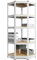 baudim - Eckregal 750kg 180x70x40x42,5cm Schwerlastregal/Steckregal mit 5 Böden und 150kg Tragkraft, Metallregal, Garagenregal oder Lagerregal, Kellerregal/Lastenregal, Werkstattregal Metall verzinkt