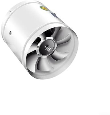 Lioaeust Pipe Extractor Fan, 200Mm Inline Pipe Fan Smoke Extractor Duct Fan 1050M³/h Inline Fan For Bathroom, Kitchen(white)