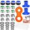 UZSUZZ 16 Pcs Tap Aerator Replacement Part M24 M22 M20 M18.5 M28 Tap Faucet Aerator, Tap Nozzle Replacement Part, Faucet Adapter Kit with Gaskets and Faucet Aerator Wrench Storage Box
