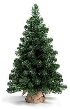 LAALU Künstlicher Weihnachtsbaum mit Topf 60cm
