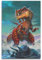 Dinosauria-Tier-Poster, roter Tyrannosaurus, Rex, prähistorische Dinosaurier, dekoratives Gemälde, Leinwand-Kunstbild, 30 x 45 cm