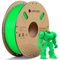 ANYCUBIC PLA+ Filament 1.75mm, PLA Plus 3D Drucker Filament, Hohe Zähigkeit, Intelligente Identifikation, 1KG Grüner Blitz