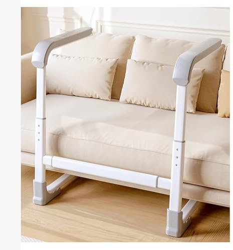 XILYZMO Barandilla Cama Adulto, Silla Sofá Asistencia para Levantarse, Sillón Barandilla De Asistencia para Levantarse, Elevador De Silla para Ancianos Apoyo para Pacientes(Grey)