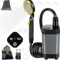 Spopal Portable Shower for Camping, Camping Shower Pump with Rechargeable 6000mAh Battery and Sinking Bottom Design, IP7X Waterproof, for Camp, Car Washing, Pet Bath (Gray)