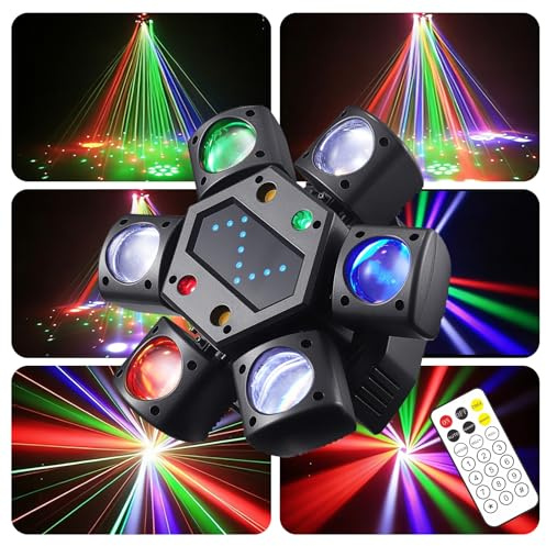 DJ Discolicht Partylicht Laserlichter, RGB Licht DJ Projektor Musikgesteuert DJ Disco Lichter, Für KTV Familientreffen Hochzeit Geburtstag