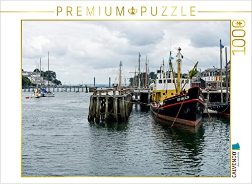 CALVENDO Puzzle Hafen von Douarnenez | 1000 Teile Lege-Größe 64 x 48 cm Foto-Puzzle für glückliche Stunden