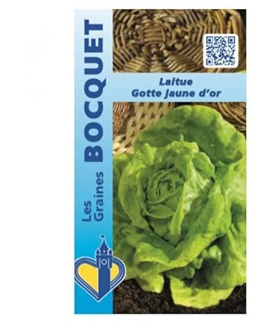 Sachet de graines de Laitue de printemps Gotte jaune d'or - 4 g - légume feuille - LES GRAINES BOCQUET