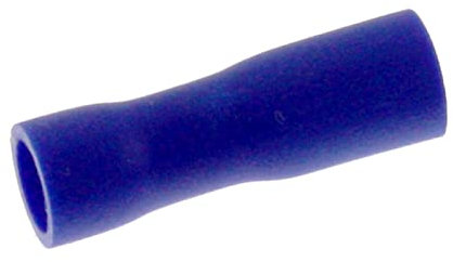 Lumonic 25x Flachsteckhülse 1,5-2,5mm² in blau I Flachsteckhülsen für Flachstecker 0,8mm x 2,8mm I Kabelschuhe Flachstecker vollisoliert