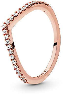 PANDORA Damen-Stapelring Rose zirkonia '- Ringgröße 60 (19.1) 186316CZ-60