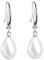 YAXUN Perlenohrringe Damen Ohrringe Ohrhänger Silber 925, Weiß Teardrop Muschel Perlen Tropfen Hängend Ohrringe, Schmuck Geschenke Für Frauen Mädchen, mit Exquisite Schmuck Geschenkbox