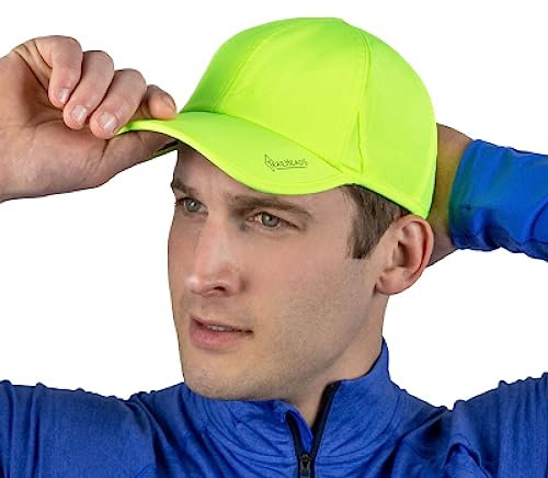 TrailHeads Cap Herren Sommer Mit UV-Schutz - Schnell Trocknende Sport Kappe - UPF 50 Laufkappe - neonfarben