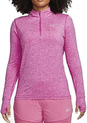 Nike Damen Df Element Top Hz T-Shirt, Active Fuchsia/Reflective Silv, XS