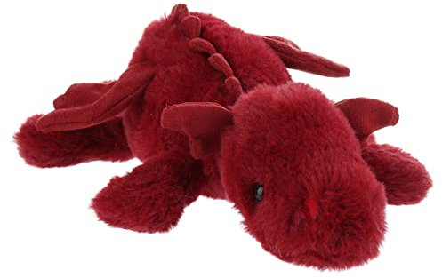 Apricot Lamb – Kuscheltier liegender Drache 38cm – Drache Plüschtier Plüsch Spielzeug weich&waschbar Geschenk für Kinder Baby Mädchen Junge(Farbe: Scharlach)