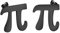 LUTAKU Hohle Pi Symbol geformte Ohrring Pi Ohrstecker für Frauen Männer Hohl Mathematik Schmuck Geschenk, Edelstahl