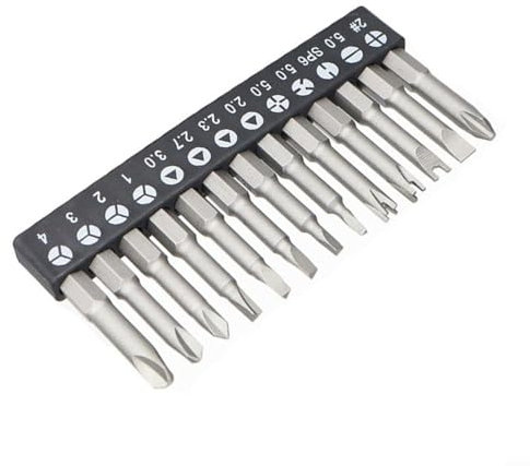 13pcs Spezial-geformter Schraubendreher Set PH2 U Y Form Dreieck 50mm Schraubendreher Bit