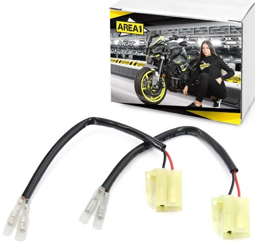 2x LED Blinker Adapterkabel/Stecker mit 2 Anschlüssen (V2) für TMAX, XT Tenere, YZF, YZF-R6, YZF-R1, YZF-R1M, YZF-R1S, FZS, FZ1, FZ6, FZ8, XSR, YBR, YS, XJR, XS, XJ6, SRX, WR, DT, XJ, XMax NMax VMax