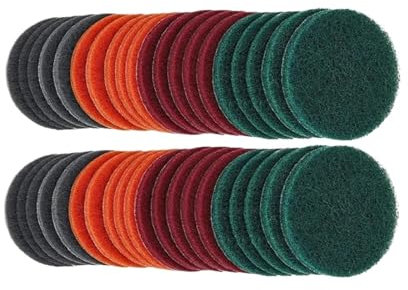 3 Inch Scouring Pads Headlight Restoration Kit Scrub Pad Hook&Loop For Surface Coating Treatment Of Metal Wood Remove Dirt Rust