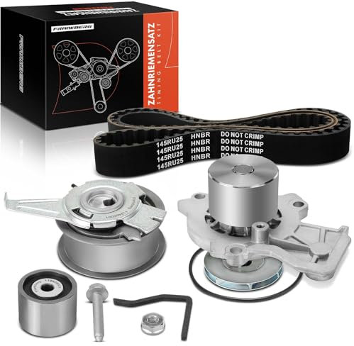 Frankberg Zahnriemensatz Zahnriemen mit Wasserpumpe Diesel Kompatibel mit A1 8X1 8XK Ibiza IV 6J5 6P1 6P5 Toledo IV KG3 Fabia III NJ3 Polo 6C1 6R1 6R Replace# 7883-13342