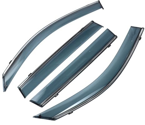 Hihaha Seitenfensterabweiser für BMW X3 G01 2018-2023 Seitenscheiben Windabweiser Regenabweiser Sonnenblenden Windabweiser Fensterabdeckungen 1 Satz Schwarz