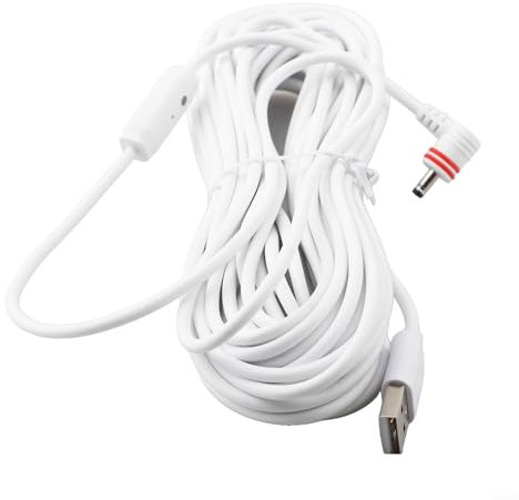 Flexibles Stromkabel und Adapter für Ringstrahler-Kamera PlusPro für den Innen- und Außenbereich, 7 6 m/10 m Länge