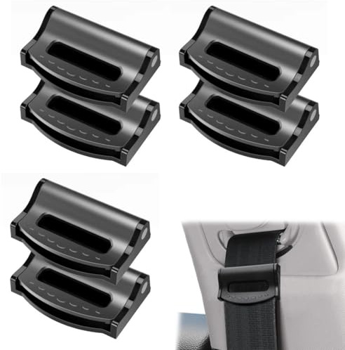 GHPKOTW 6PCS Sicherheitsgurt Versteller,Auto-Sicherheitsgurt-Clip, Auto Klemmen Autositz Gurtversteller,Gurtclip Seat Belt Clips zum Entspannen Gurt Stopper Clip für Autositz Sicherheitsgurt
