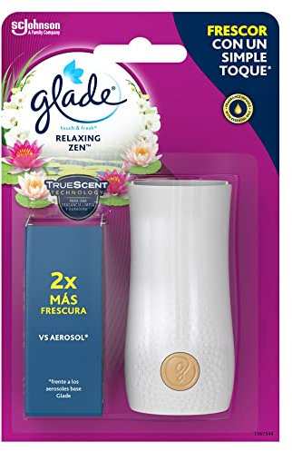 Glade Ambientador un Toque Aparato & Recambio, Fragancia Relax Zen, 1 recambios x 10 ml