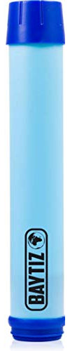 Baytiz ® Paille de Remplacement pour Gourde Filtrante Bouteille de Survie au Charbon Actif - Filtre à Eau Nomade : Voyage Randonnée Trek Camping Kit Purificateur Réutilisable + Plastique Sac Pluie
