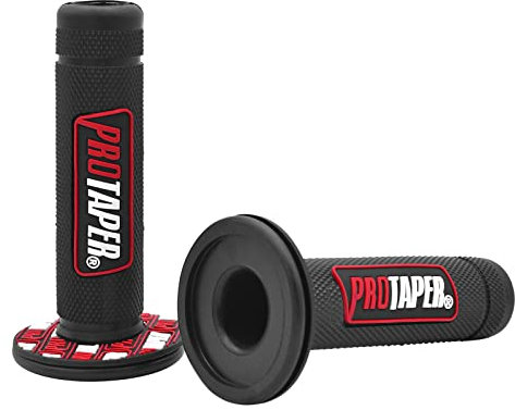 Wai Danie 7/8 22mm Universal Powersports Griffe Motorrad HandleGrips Pro Dirt Pit Bike Griffe Kompatibel Mit Yamaha Honda Kawasaki BMW Suzuki ATV Pocket Bikes Mini Quads Rot