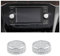 BLINGOOSE für VW Zubehör Glitzer Lautstärkeregler Knopf Aufkleber Dekoration Ring Auto Innenraum Accessoires Volkswagen Golf GTI Tiguan Jetta Atlas Taos Kristall 2 Stücke