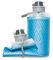 HydraPak Flux - Bouteille d'eau de randonnée pliable (750 ml) - Bouchon à vis sans BPA, ultra légere et anti-déversement - Bleu Tahoe