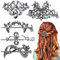 Noverlife 5PCS Keltische Haarnadeln, Vintage Silber Wikinger Haarspangen Minimalistische Celtic Knot Haarspange, Legierung Knoten Haarstäbchen Kreative Metall Wikinger Haarspange, Haarschmuck