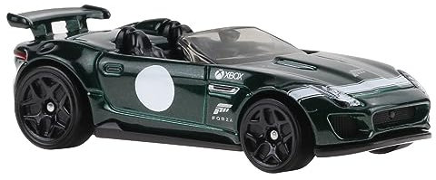 Hot Wheels FORZA HORIZON Die Cast Modellino Auto '15 JAGUAR F-TYPE PROJECT 7 Scala 1:64 - lunghezza 7cm HLK27