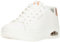 Skechers Uno Court, Zapatillas de Deporte Mujer, Cuero Blanco Oro Rosa Duraleather, 38 EU