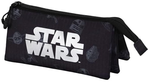 Star Wars Space-HS Silver Federmäppchen, Schwarz, 23 x 11 cm