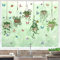 ANHUIB Grüne Pflanzen Wandsticker,Topfpflanze Wandaufkleber,Sticker Fenster Frühling Selbstklebend,Wandaufkleber Wohnzimmer,Pflanzen Schmetterling Aufkleber für Fenster,Fensterbilder Pflanzen Hängend