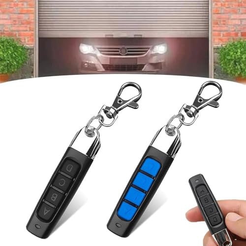 4-in-1 Remote Control Duplicator,2024 New Universal car Remote Control Duplicator,Copy Garage Door Remote Control Duplicator,Effortless Key Duplication for Cars and Garage Door Openers (Black+Blue)