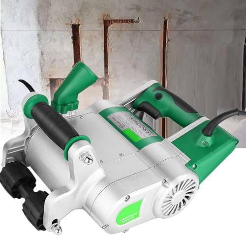 URJWAN Electric Wall Chaser, 35mm/25mm 1100w Wall Slotting Machine Concrete Wall Cutting Machine, for Brick, Ground and Rebar, Easy to Operate,25mm/35mm