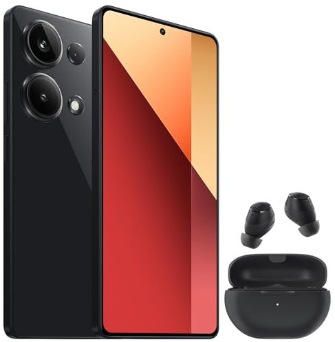 Xiaomi Redmi Note 13 Pro 4G Smartphone 12 + 512 Go (6,67 , espace de stockage 512 Go, appareil photo 200 MP), noir nuit, écouteurs inclus