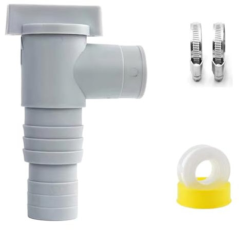 Viitech Shut-off Valve for Pools with 32 mm Hose Connection, Stopcock Kit for above Ground Pools, Pool Hose 32 Shut-off Valve Maintenance Pool Accessories