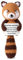 TOYMIS Positiver Waschbär, 15 cm Gehäkelter Waschbär Emotionale Unterstützung Süße Positive Puppe Gestrickte Spielzeugpuppe Aufmunterndes Geschenk für Familie Freunde Ermutigung Party-Dekoration
