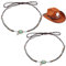 PLIGREAT 2 Stück Türkis Perlen Cowboy Hut Bänder Ersatz Western Hut Bänder für Männer Frauen Cowboyhut Stroh Fedora Panama Hut Gürtel Vintage Hutband Hut Decoraion