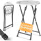 KESSER® Stehtisch Bistrotisch mit PVC-Platte | Wetterbeständiger Klapptisch | 60cm / 110cm | Partytisch Tisch rutschfest | In- & Outdoor | Hochzeit Empfangstisch |