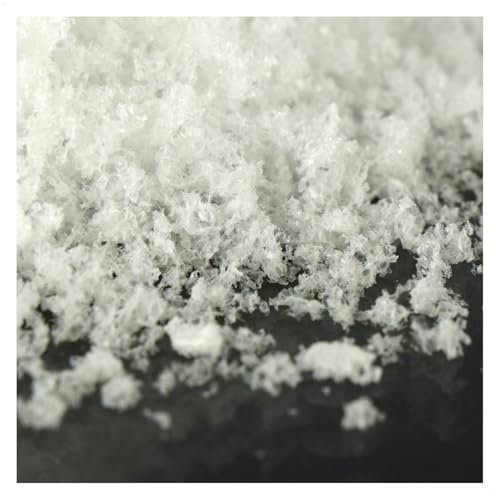 com-four® 3500ml Kunstschnee zum Dekorieren und Basteln - fluffiger Schnee - 100% kompostierbarer Dekoschnee für Weihnachten - täuschend echter & weicher Schnee (3.5 Liter - Kristallschnee)