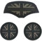 3Pcs Anti-Slip Soft Silicone Car Cup Holder Coasters UK Flag Style Car Cup Coaster Car Cup Mats Compatibled for Mini F55 F56