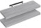 WOLTU Wandboard 2er Wandregal CD DVD Regal Bücherregal Schweberegal Holz Board 70x22.9x3.8cm grau Eiche für Büro, Wohnzimmer, Schlafzimmer, Küche RG9369grei-2