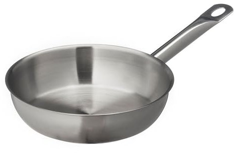 METRO Professional Pfanne unbeschichtet | Ø 20 cm | Edelstahl | Backofengeeignet bis max. 240 °C | auch für Induktion | Pfanne | Universalpfanne | auch für gewerblichen Einsatz