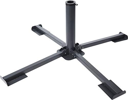 Plattenständer für Sonnenschirm Schirmständer Kreuz Metall Platten 40x40 cm
