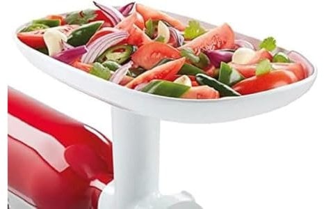 KitchenAid Zubehör Einfülltablett - 5KSMFT - Abnehmbarer Lebensmitteltrichter für KitchenAid Küchenmaschine - Spülmaschinenfest - Kunststoff - Weiß
