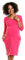 Selente Mummy Love Robe Basic Grossesse/maternité pour Tout Les Jours, Manches 3/4 Fuchsia, XXL